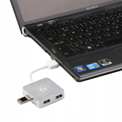 I-tec USB 3.0 Metal Passive HUB 4 Porty bez zasil