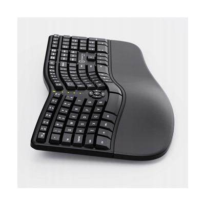 Powerton ERGO LANA Klawiatura ergonomiczna przewodowa (USB) CZ/SK, czarna
