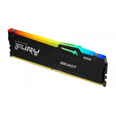 Pamięć DDR5 Fury Beast RGB 16GB(1*16GB)/4800