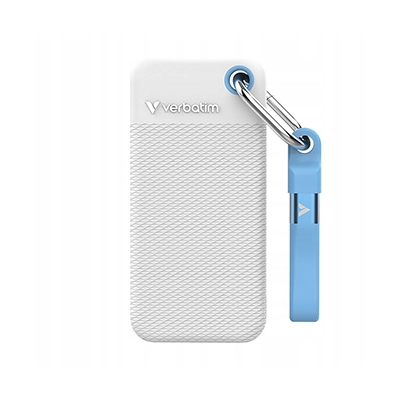 Verbatim SSD Zewnętrzny Pocket SSD 2000GB, 2 gumowe osłony, USB C 32321