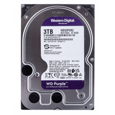 WESTERN DIGITAL Dysk Purple 3TB 3.5 cala WD33PURZ