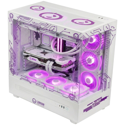 LORGAR PC Gamingowy Pro P401 Ryzen 7800X3D RTX 5070 Ti 16GB 32GB 2TB biały