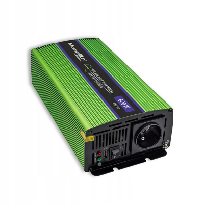 Qoltec Przetwornica Monolith ładowanie baterii UPS 300W 600W 12V/230V