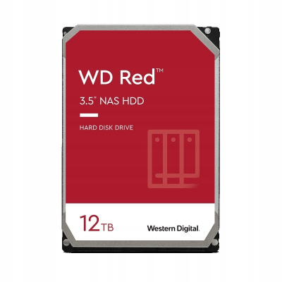Dysk WD Red Plus 12TB 3,5 cala CMR 256MB/5400RPM