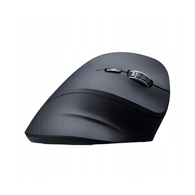 Powerton ERGO SHARK Mysz bezprzewodowa, czarna, 1600DPI