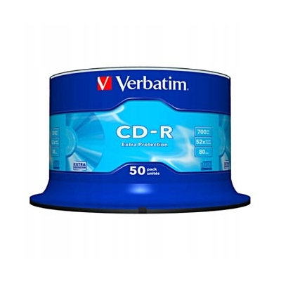 Verbatim CD-R Extra Protection 50-pack 700MB 52x 80min. 12cm spindle