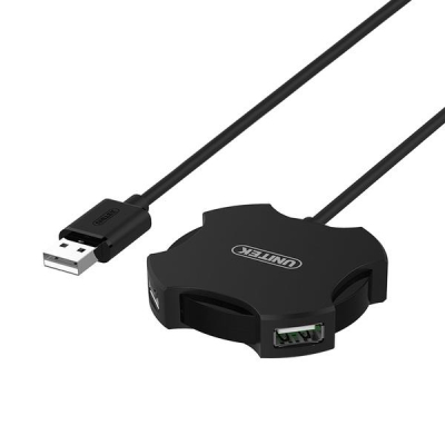 Unitek Y-2178 hub 4x USB 2.0 micro - czarny