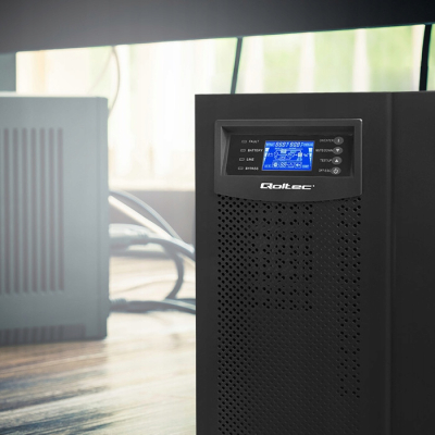 Qoltec Zasilacz UPS Online Pure Sine Wave 6kVA 4.8kW LCD USB 53982