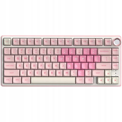 ROYAL KLUDGE R75 Pink Melody Gaming Keyboard Cream switch