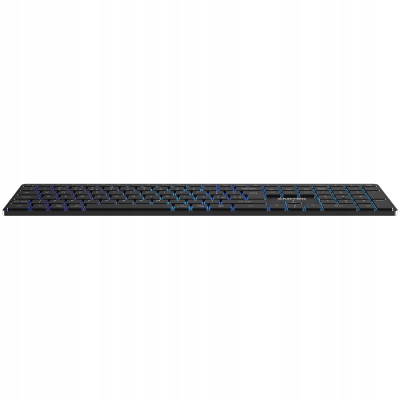 CANYON Klawiatura HKB-W11 UK/US RGB Dwa Tryby Bezprz. Czarna