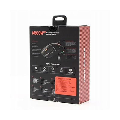 Marvo DUKE 20 Mysz bezprzewodowa, czarna, 4800DPI