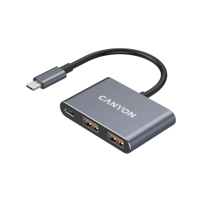 CANYON HUB DS-3 3 w 1 USB-C Ciemnoszary