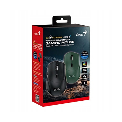 Genius GX Gaming Scorpion M8100 Mysz bezprzewodowa, czarna, 3200DPI