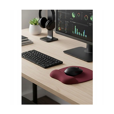 Powerton ERGO CALMA Podkładka pod mysz pianka memory, czerwone wino