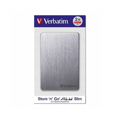 Verbatim zewnętrzny dysk twardy Store'n'Go ALU Slim, 2.5" USB 3.0 2TB 53665