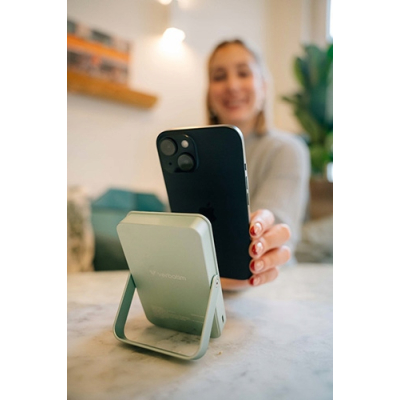 Verbatim, powerbank z ładowaniem bezprzewodowym 5V 10 000mAh zielona 32259