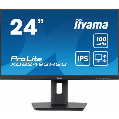 IIYAMA Monitor 23.8 cala XUB2493HSU-B6 IPS HDMI DP 2x2W USBx2 SLIM HAS FHD 1920 x 1080 Sklep KOZIENICE RADOM