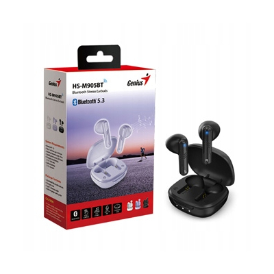 Genius HS-M905BT mikrofon, bezprzewodowa, czarna, 2.0, etui z ładowarką