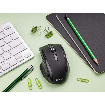 BEZPRZEWODOWA MYSZ MYSZKA NANO USB OPTYCZNA CZARNA KOMPUTEROWA ERGONOMICZNA