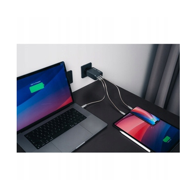 Verbatim Ładowarka GaN USB 3.0 USB C szara 200 W wymienne końcówki C,G,A