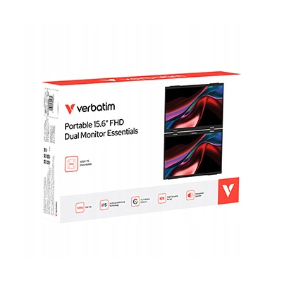 Verbatim monitor przenośny Dual Monitor Essentials 15.6