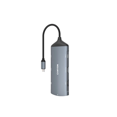 CANYON HUB DS-15 8 w 1  4k USB-C Szary