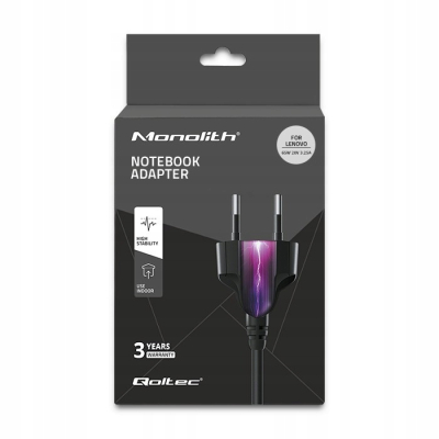 Qoltec Zasilacz do Lenovo 135W 20V 6.75A slim tip+pin +kabel zasilający