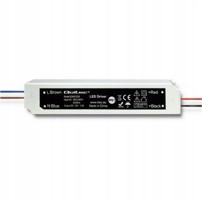 Qoltec Zasilacz impulsowy LED IP67 20W 12V 1.6A Wodoodporny Biały