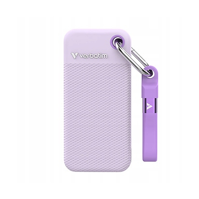 Verbatim SSD Zewnętrzny Pocket SSD 1000GB, 2 gumowe osłony, USB C 32322