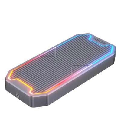 Unitek Obudowa dysku M.2 SSD NVMe/SATA 10Gbps RGB