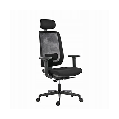 Powerton ERGO LUCIE Ergonomiczny fotel biurowy, Czarny