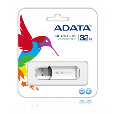ADATA Pendrive DashDrive Classic C906 32GB USB2.0 białe