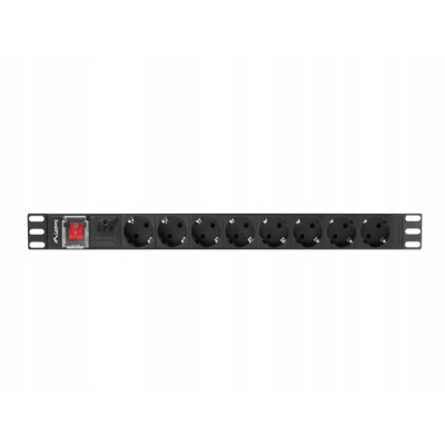 Lanberg Listwa rack PDU 19 cali 1U 16A 8X 230V 2m