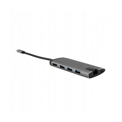 Verbatim USB (3.1) hub 6-port długość przewodu 15cm, 1x USB C, USB A, HDMI
