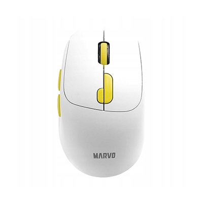 Marvo M809W Mysz bezprzewodowa, biała, 1600DPI