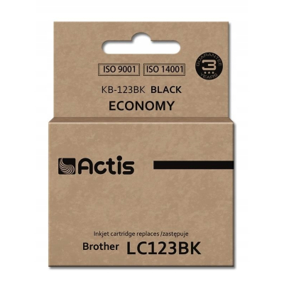 Tusz ACTIS KB-123Bk Brother LC123BK/LC121BK;czarny