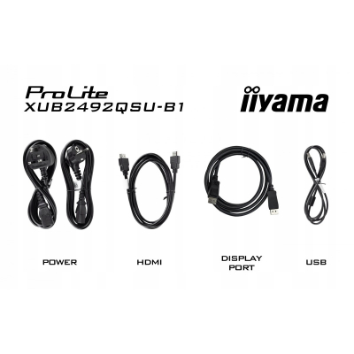 IIYAMA Monitor 23.8 cala ProLite XUB2492QSU-B1 IPS QHD 100Hz HDMI DP PIVOT
