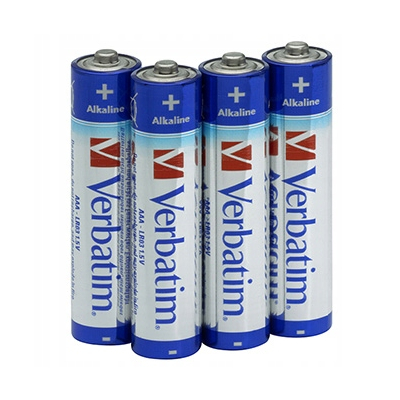Verbatim Jednorazowa alkaliczna baterie AAA, 4-pack