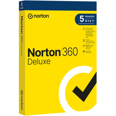 NORTON 360 DELUXE 21441569 50GB PL 1U /5 PC 3 Lata ESD SKLEP KOZIENICE RADOM