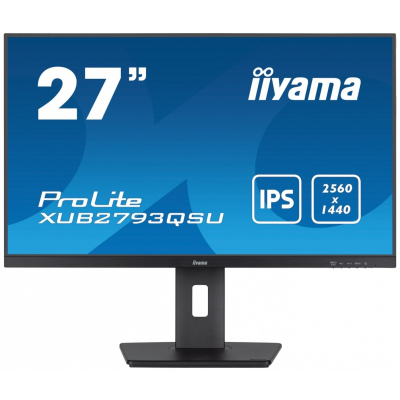 IIYAMA Monitor 27 cali XUB2793QSU-B7 IPS QHD HAS(150mm) 100Hz 300cd