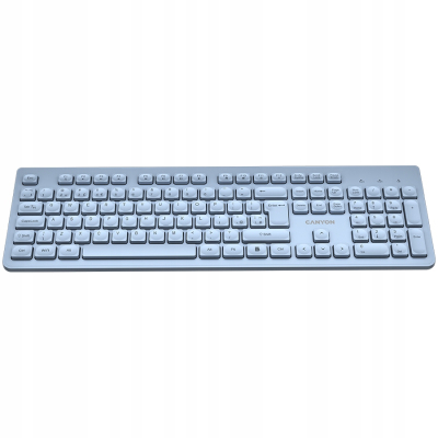 CANYON Klawiatura HKB-W01 UK/US AAA Bezprzewodowa Niebieska