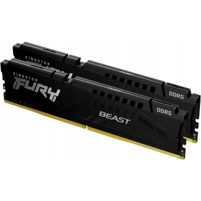 Kingston Pamięć DDR5 Fury Beast Black 16GB(2* 8GB)/6000 CL36 EXPO