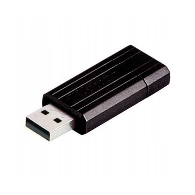 Verbatim USB flash disk, USB 2.0, 128GB, Pinstripe, czarny, 49071