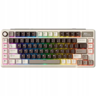 ROYAL KLUDGE RK L75 Mocha Grey Gaming Keyboard Cream switch