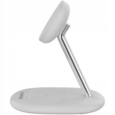 Canyon WCS-205 - ładowarka bezprzewodowa 2-w-1 Qi2 15 W Biała