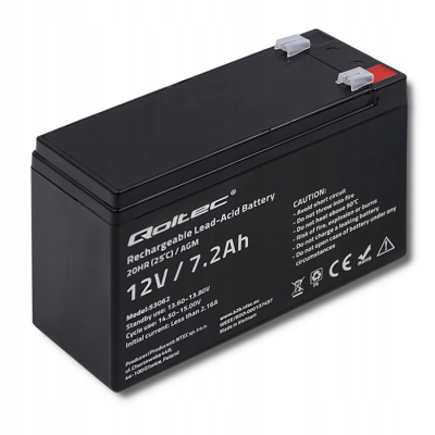 Qoltec Akumulator AGM 12V 7.2Ah Bezobsługowy LongLife do UPS 53062