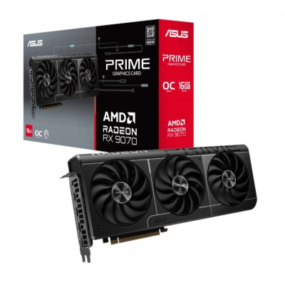 ASUS Karta graficzna RX 9070 PRIME OC 16GB GDDR6 256bit DP/HDMI
