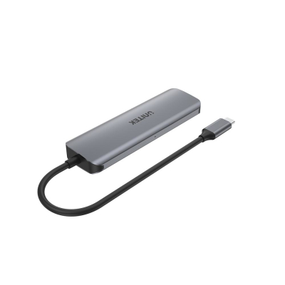 Unitek HUB USB-C 3xUSB 3.1 Gen1 PD 100W SD microSD