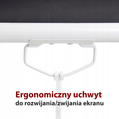 EKRAN RĘCZNY PÓŁAUTOMAT 4:3 150
