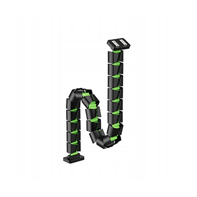 Powerton ERGO GANSO PRO Organizer kabli, czarno-zielony